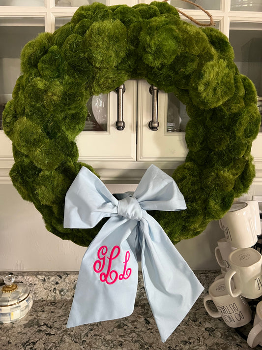 Wreath Sash Bow